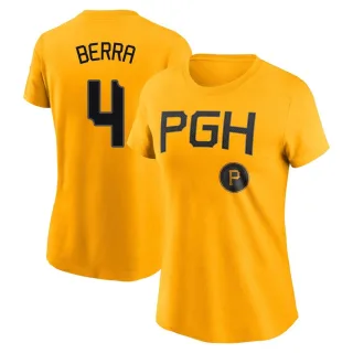 Women's Pittsburgh Pirates Dale Berra Gold 2023 City Connect T-Shirt