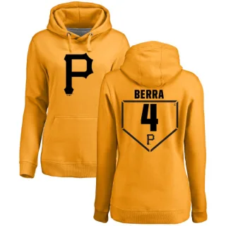 Women's Pittsburgh Pirates Dale Berra Gold Branded RBI Pullover Hoodie -