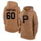 Women's Pittsburgh Pirates Dennis Santana Brown 2023 Salute to Service Pullover Hoodie