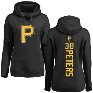 Women's Pittsburgh Pirates Dillon Peters Black Backer Pullover Hoodie