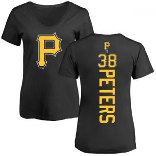 Women's Pittsburgh Pirates Dillon Peters Black Backer Slim Fit T-Shirt