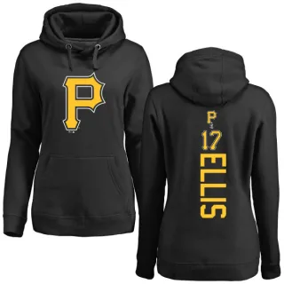 Women's Pittsburgh Pirates Dock Ellis Black Backer Pullover Hoodie