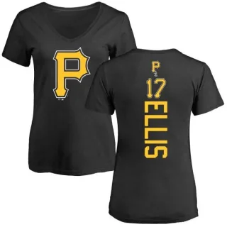 Women's Pittsburgh Pirates Dock Ellis Black Backer Slim Fit T-Shirt