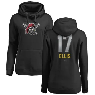 Women's Pittsburgh Pirates Dock Ellis Black Branded Midnight Mascot Pullover Hoodie -