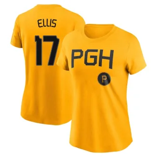 Women's Pittsburgh Pirates Dock Ellis Gold 2023 City Connect T-Shirt