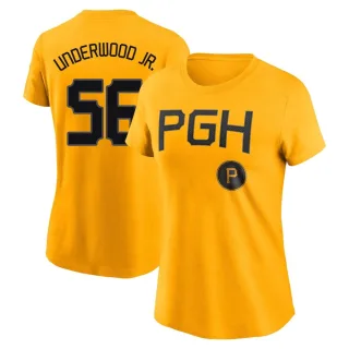 Women's Pittsburgh Pirates Duane Underwood Jr. Gold 2023 City Connect T-Shirt