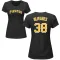 Women's Pittsburgh Pirates Edward Olivares Black Roster T-Shirt