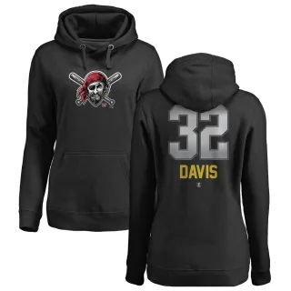 Women's Pittsburgh Pirates Henry Davis Black Branded Midnight Mascot Pullover Hoodie -