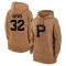 Women's Pittsburgh Pirates Henry Davis Brown 2023 Salute to Service Pullover Hoodie