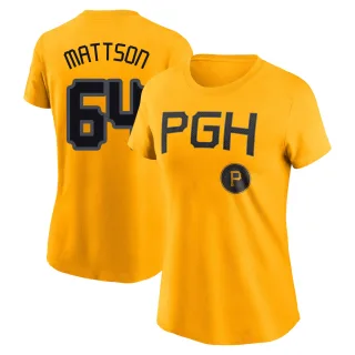 Women's Pittsburgh Pirates Isaac Mattson Gold 2023 City Connect T-Shirt