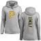 Women's Pittsburgh Pirates Jackson Wolf Ash Backer Pullover Hoodie