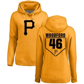 Women's Pittsburgh Pirates Jake Woodford Gold Branded RBI Pullover Hoodie -