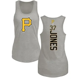 Women's Pittsburgh Pirates Jared Jones Ash Backer Tank Top