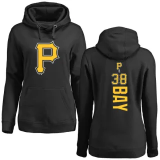 Women's Pittsburgh Pirates Jason Bay Black Backer Pullover Hoodie