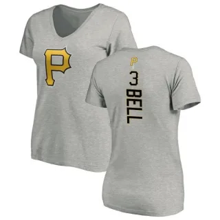 Women's Pittsburgh Pirates Jay Bell Ash Backer Slim Fit T-Shirt