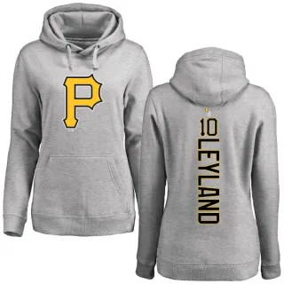 Women's Pittsburgh Pirates Jim Leyland Ash Backer Pullover Hoodie