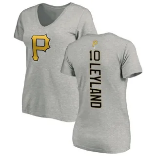 Women's Pittsburgh Pirates Jim Leyland Ash Backer Slim Fit T-Shirt