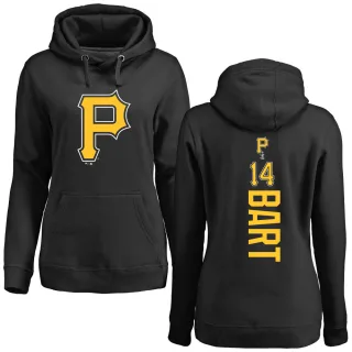 Women's Pittsburgh Pirates Joey Bart Black Backer Pullover Hoodie