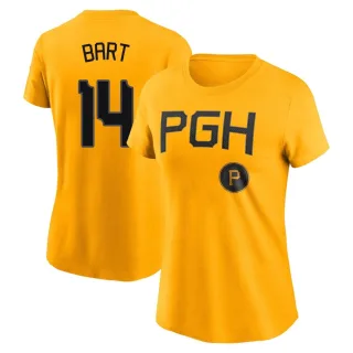 Women's Pittsburgh Pirates Joey Bart Gold 2023 City Connect T-Shirt