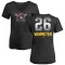 Women's Pittsburgh Pirates Josh VanMeter Black Midnight Mascot V-Neck T-Shirt