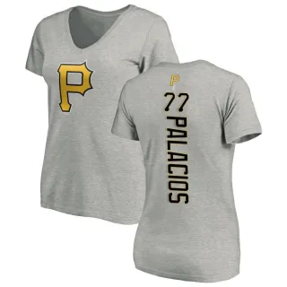 Women's Pittsburgh Pirates Joshua Palacios Ash Backer Slim Fit T-Shirt