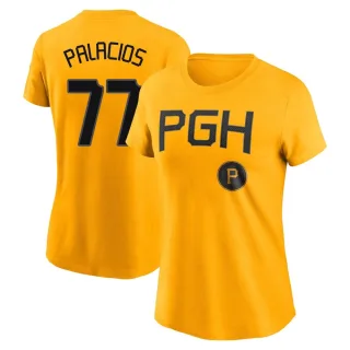 Women's Pittsburgh Pirates Joshua Palacios Gold 2023 City Connect T-Shirt