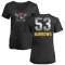 Women's Pittsburgh Pirates Mike Burrows Black Midnight Mascot V-Neck T-Shirt