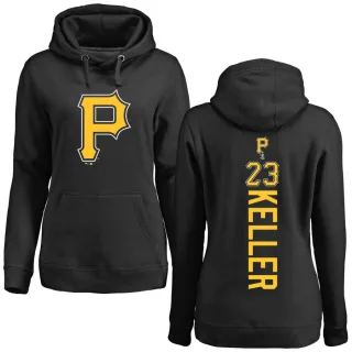 Women's Pittsburgh Pirates Mitch Keller Black Backer Pullover Hoodie