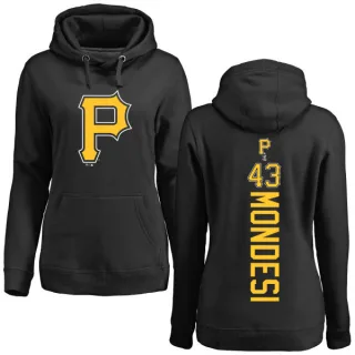 Women's Pittsburgh Pirates Raul Mondesi Black Backer Pullover Hoodie