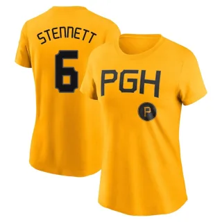 Women's Pittsburgh Pirates Rennie Stennett Gold 2023 City Connect T-Shirt