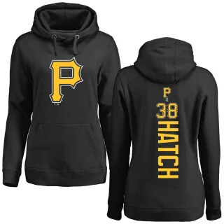 Women's Pittsburgh Pirates Thomas Hatch Black Backer Pullover Hoodie