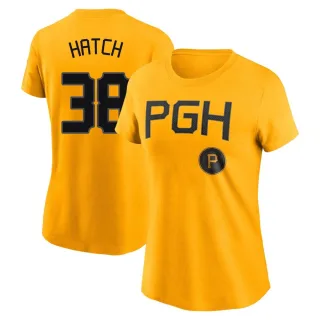 Women's Pittsburgh Pirates Thomas Hatch Gold 2023 City Connect T-Shirt