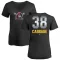 Women's Pittsburgh Pirates Trey Cabbage Black Midnight Mascot V-Neck T-Shirt