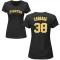 Women's Pittsburgh Pirates Trey Cabbage Black Roster T-Shirt