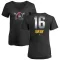 Women's Pittsburgh Pirates Tristan Gray Black Midnight Mascot V-Neck T-Shirt