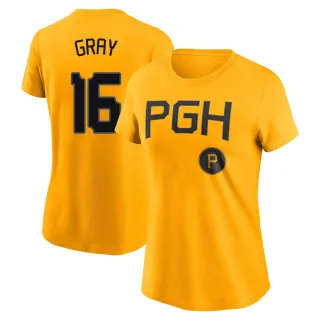 Women's Pittsburgh Pirates Tristan Gray Gold 2023 City Connect T-Shirt