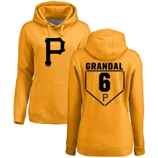 Women's Pittsburgh Pirates Yasmani Grandal Gold Branded RBI Pullover Hoodie -