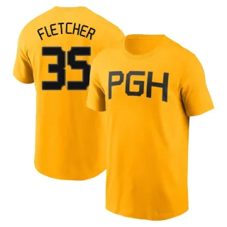 Youth Pittsburgh Pirates Aaron Fletcher Gold 2023 City Connect T-Shirt