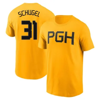 Youth Pittsburgh Pirates A.J. Schugel Gold 2023 City Connect T-Shirt