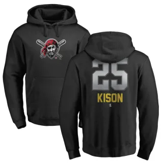 Youth Pittsburgh Pirates Bruce Kison Black Branded Midnight Mascot Pullover Hoodie -