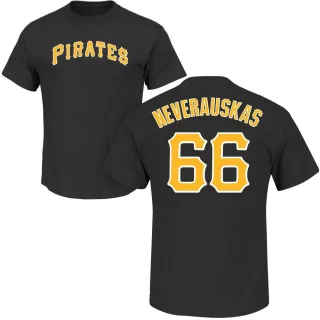 Youth Pittsburgh Pirates Dovydas Neverauskas Black Roster T-Shirt