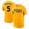 Youth Pittsburgh Pirates Endy Rodriguez Gold 2023 City Connect T-Shirt