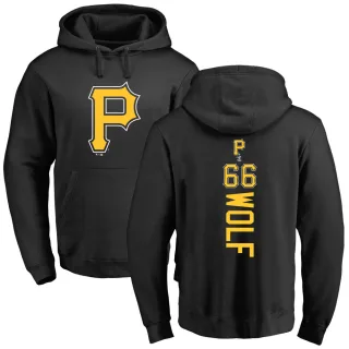 Youth Pittsburgh Pirates Jackson Wolf Black Backer Pullover Hoodie