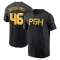 Youth Pittsburgh Pirates Jake Woodford Black 2023 City Connect Wordmark T-Shirt