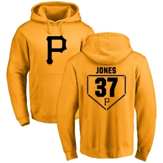 Youth Pittsburgh Pirates Jared Jones Gold Branded RBI Pullover Hoodie -