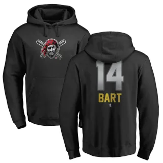 Youth Pittsburgh Pirates Joey Bart Black Branded Midnight Mascot Pullover Hoodie -