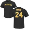 Youth Pittsburgh Pirates Johan Oviedo Black Roster T-Shirt