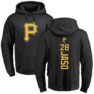 Youth Pittsburgh Pirates John Jaso Black Backer Pullover Hoodie