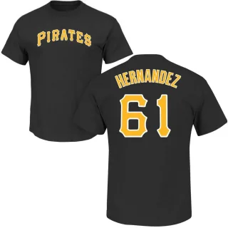 Youth Pittsburgh Pirates Jose Hernandez Black Roster T-Shirt