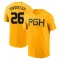 Youth Pittsburgh Pirates Josh VanMeter Gold 2023 City Connect T-Shirt